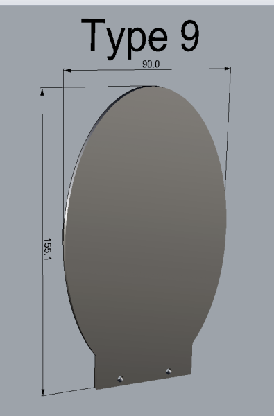 Light-Blade Type 9 inkl. Halter (55mm Aufnahme)